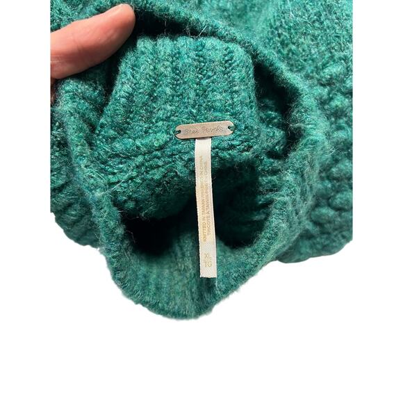 Free People Bradley Textured Pullover Sweater in Alpine Heather, size XL, NWOT - Picture 11 of 13